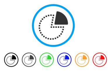 Pasta grafiği yuvarlak simge