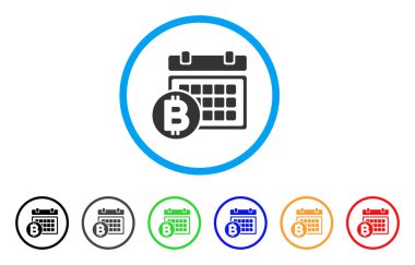 Bitcoin tablo simgesini yuvarlak