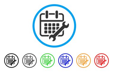 Takvim yuvarlak simge yapılandırmak