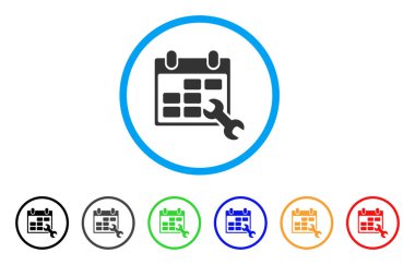 Uçus tarifesi yuvarlak simge yapılandırmak