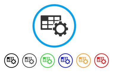 Zamanlama ayarları yuvarlak simgesini