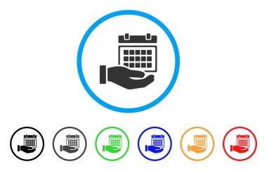 Hizmet Uçus tarifesi yuvarlak simge