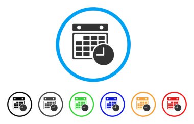 Saat tablo yuvarlak simgesini