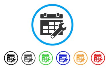 Takvim Seçenekleri yuvarlak simgesi