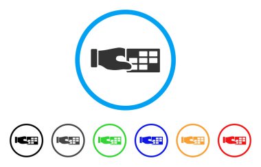 Uçus tarifesi özellikleri yuvarlak simge