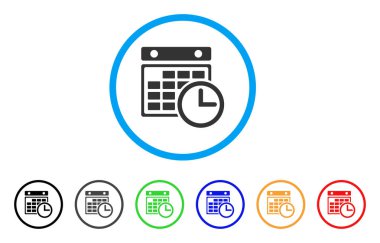 Uçus tarifesi yuvarlak simge