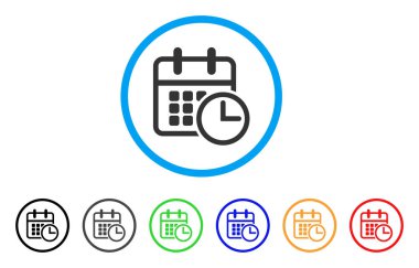 Uçus tarifesi yuvarlak simge