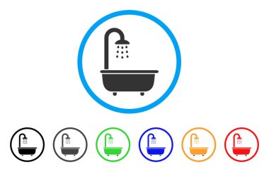 Banyo duş yuvarlak simge