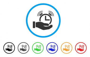 Alarm hizmeti simge yuvarlak