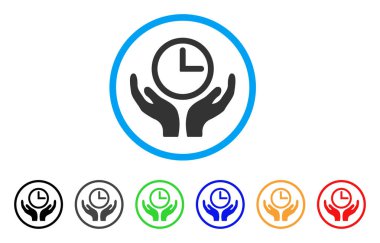 Saat bakım yuvarlak simgesi