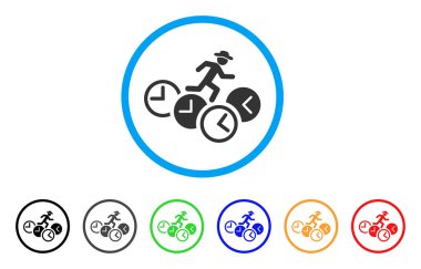 Beyefendi saatler yuvarlak simgesinin üzerinde çalışan