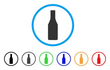 Bira şişe yuvarlak simge