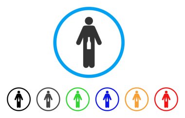 WC adam simgesi yuvarlak