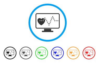 Kardiyo yuvarlak simge izleme