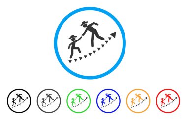 Beyler eğitim büyüme yuvarlak simge