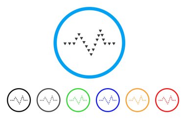 Noktalı darbe yuvarlak simge