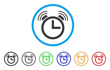 Çalar saat yuvarlak simge