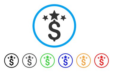 İş yuvarlak simge yıldız