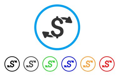 Nakit çıkışları yuvarlak simge