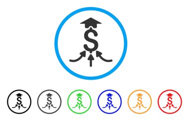 Mali toplayıcı yuvarlak simge