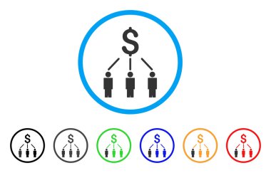 Crowdfunding yuvarlak simge