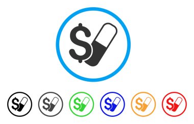 Farma iş yuvarlak simge