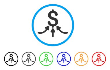 Mali akümülatör yuvarlak simge