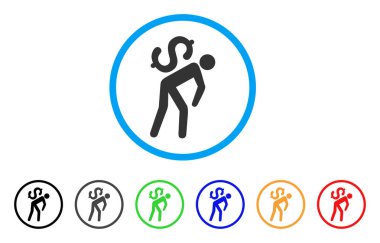 Para kurye yuvarlak simge