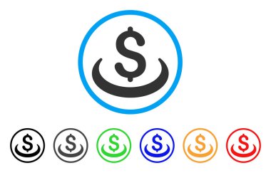 Mevduat yerleşim yuvarlak simge