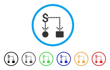 Nakit akışı yuvarlak simge