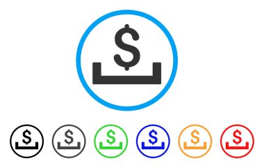 Mevduat yerleşim yuvarlak simge