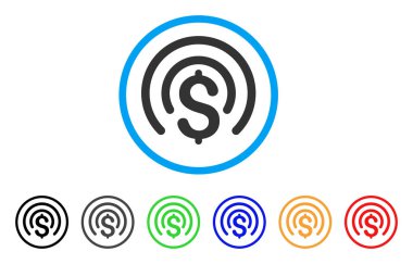 Para küre yuvarlak simge