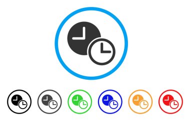 Saatler yuvarlak simge