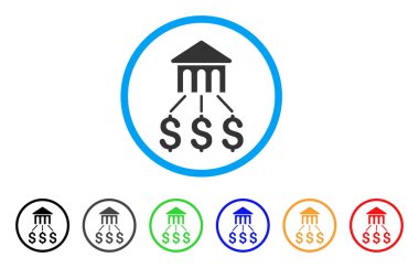 Banka yapısı yuvarlak simge