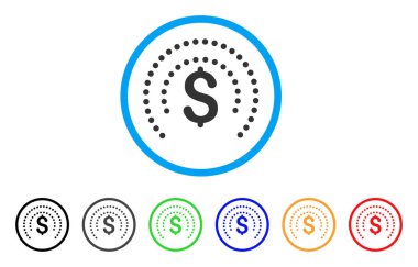 Mali küre kalkan yuvarlak simgesi