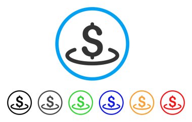 Doları konumu yuvarlak simge