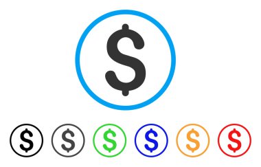 Doları yuvarlak simge