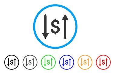 Doları Swap yuvarlak simge