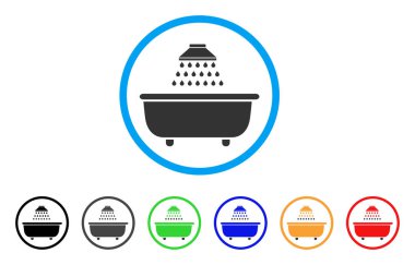 Banyo duş yuvarlak simge