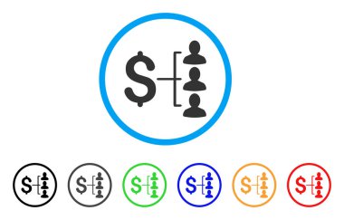 Para alıcıların simge yuvarlak