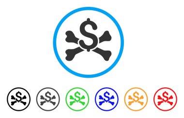 Ölümlü borç yuvarlak simge