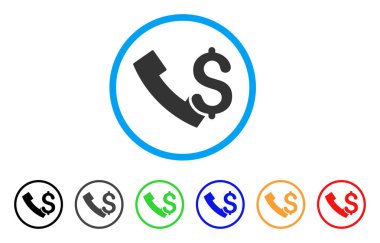 Ankesörlü telefon yuvarlak simge