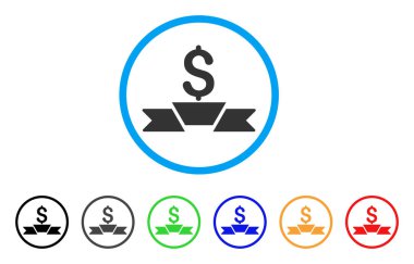 Sigorta primi iş şerit yuvarlak simge