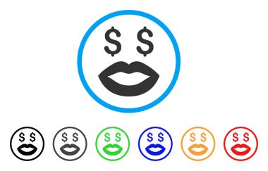 Fuhuş Smiley yuvarlak simge