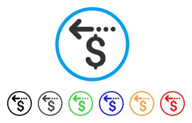 Geri ödeme yuvarlak simge