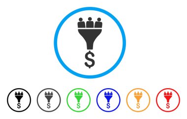 Yuvarlak simge Satış Huni