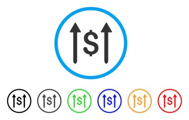 Para yuvarlak simge göndermek