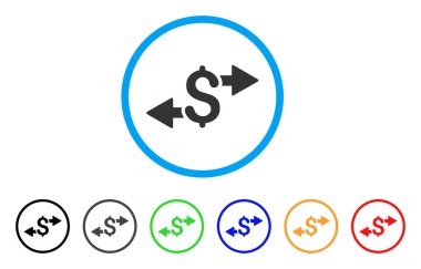 Para yuvarlak simge harcamak