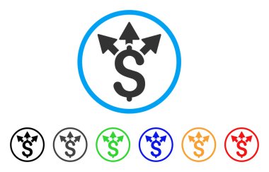 Split ödeme yuvarlak simge