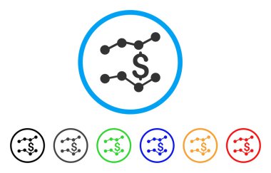 Eğilimleri yuvarlak simge